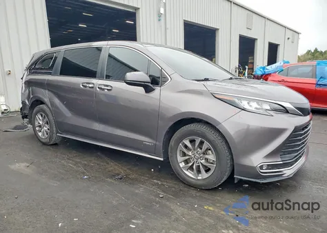 2021 Toyota Sienna Xle из США, поврежденный, VIN 5TDYRKEC5MS004300